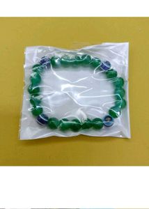 Green Evil Eye Beaded Bracelet
