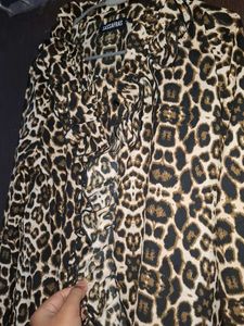 Leopard print shirt for women