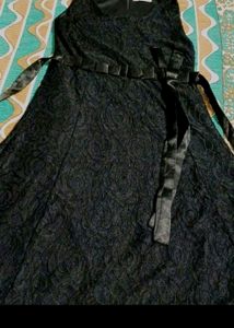 Beautiful Black Flared Midi