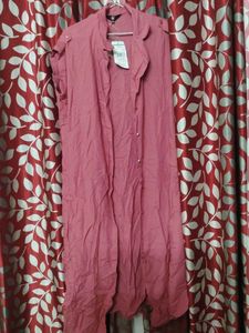 Stylish Pink Sleeveless dress
