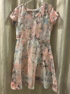 🌸 Blush Bloom Textured Floral Dress