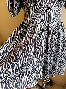 Stylish Zebra Printi Dress