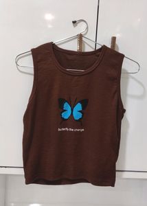 Brown tank top