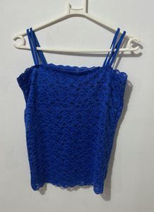 Vintage Blue Lace Cami Top