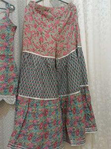 Printed Kurta and sharara