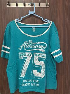 Teal Graphic Tee