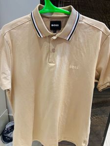 BOSS Beige Polo Shirt