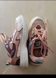 Pink &amp; Purple Lace-Up Sneakers