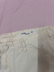 Zudio Women's Beige Carpenter Shorts
