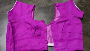 Elegant Purple Embroidered Saree