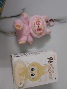 Cute Pink Plush Toy Keychain