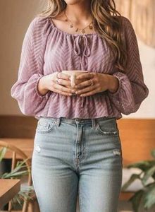 Chic Lavender Crop Top