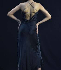Sleek Black Dress with Embellishments
