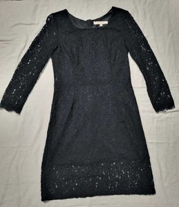 Elegant Black Lace Dress