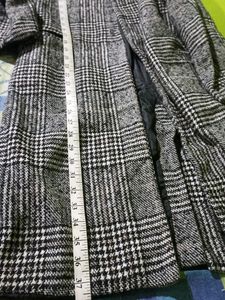 Black And White Long Over Coat