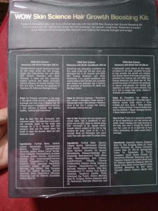 WOW Hair Growth Kit Includes Oil Shampoo Condi