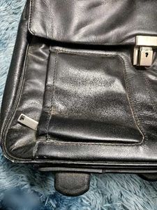 Classic Leather Rolling Briefcase