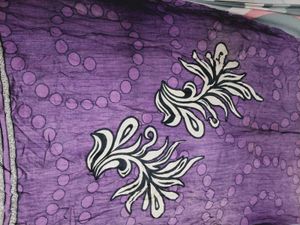 Purple Printed Kurti
