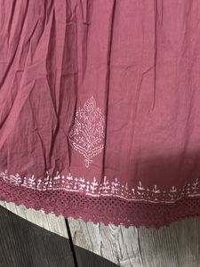 Pretty Pink Ombre Tiered Ethnic Gown