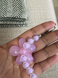 Cute Flower Beaded Keychain / Bag charm