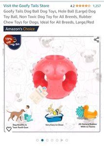 Goofy Tails Dog Ball..Dog Toys