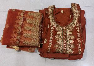 Embroidered Kurta Set with Dupatta