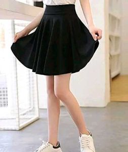 Chic Black Skater Skirt