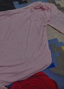 Chic Ruched Pink Top
