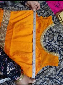 Orange Anarkali Dress