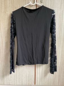 Elegant Black Soft Lace Top
