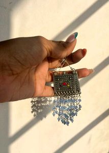 Boho blue earrings