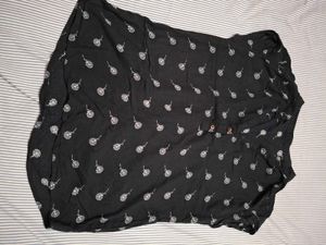 Stylish Black Printed Top