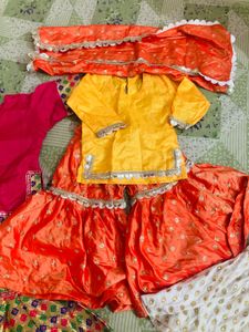 kids / girls gharara kurta dupatta set