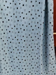 Blue Geometric Print scarf dupatta