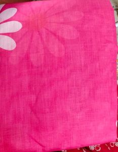 Beautiful Pink Floral Saree