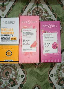 Dr. Seth's & Dot & Key Sunscreens