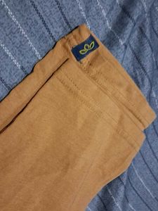 Comfortable Ochre Yellow Pants