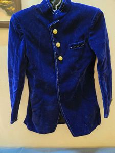 Kids Velvet Jodhpuri suit with dhoti pant