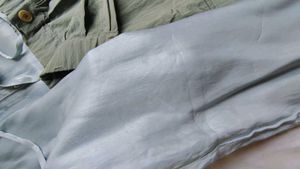 Stylish Cargo Pants &amp; satin powder blue trouser