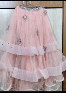 Beautiful Embroidered crop top and lengha