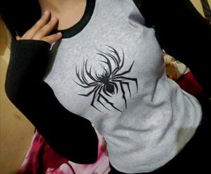 Graphic Spider Long Sleeve Top