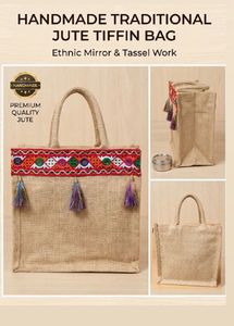 Handmade Jute Tiffin Bag