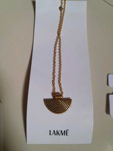 Lakme Gold Tone Pendant Necklace