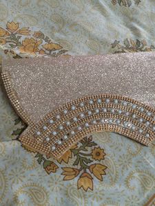 Sparkling Rose Gold Clutch Bag