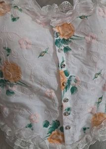 Floral Lace Corset Top