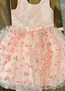 Adorable Pink Floral Party Dress
