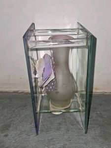 Decorative Glass Lantern with Floral Design💙