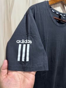Adidas 3 Strips Black Activewear T-Shirt