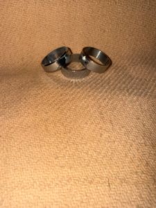 Set of 3 Silver Tone Rings