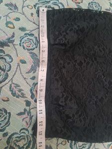 Black Lace Mini Skirt
